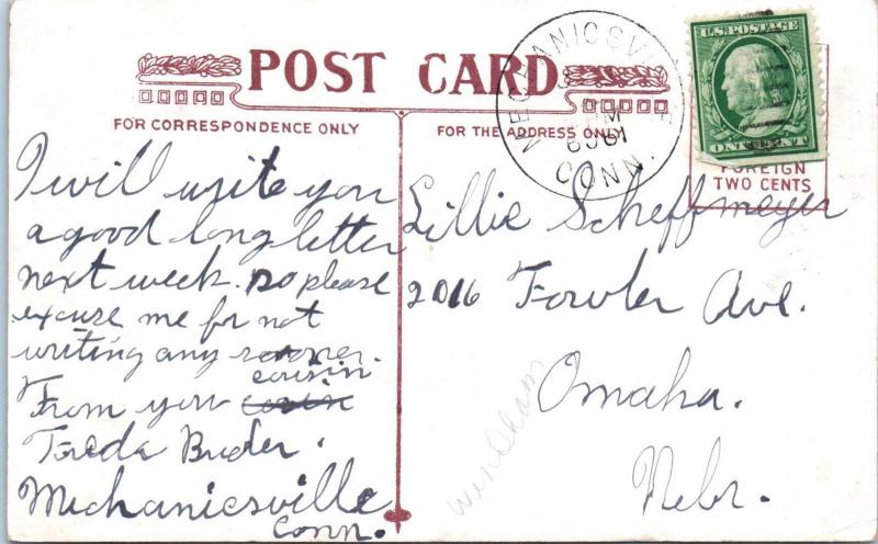 DANIELSON, CT Connecticut    NEW $50,000 HIGH SCHOOL   1909  Postcard