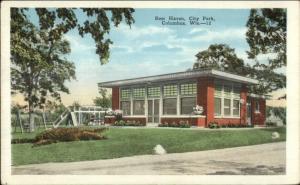 Columbus WI Rest Haven City Park c1920 Postcard