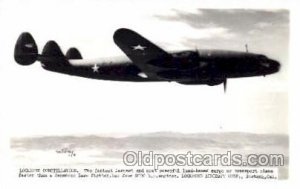 Lockheed Constellation, Military Airplane Postcard Postcards Unused