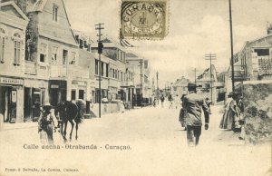 curacao, W.I., WILLEMSTAD, Otrabanda, Calle Ancha, Penso & Delvalle Postcard