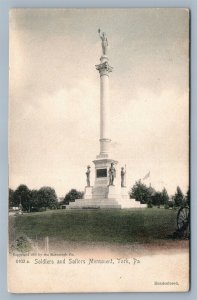 YORK PA SOLDIERS & SAILORS MONUMENT ANTIQUE POSTCARD