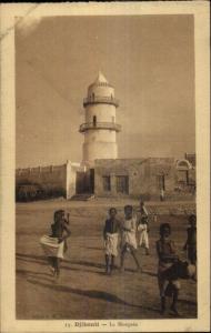 Djibouti East Africa c1910 Postcard MOSQUE