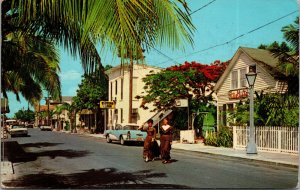 Vtg 1960s John Dewey House on Greene Street Key West Florida FL Postcard