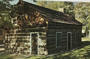 The Rudd Cabin Postcard Colorado Vintage Canon City Log Cabin