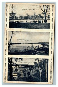 Vintage View of Calhoun Park and Connecticut River c1906 Postcard L20