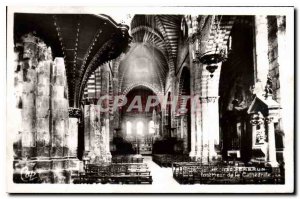 Old Postcard Interior of the Cathedral Embrun