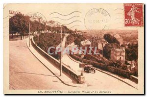 Old Postcard Angouleme Desaix Remparts and Rotondes