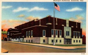 Zanesville, Ohio - A view of the Municipal Auditorium in 1940s