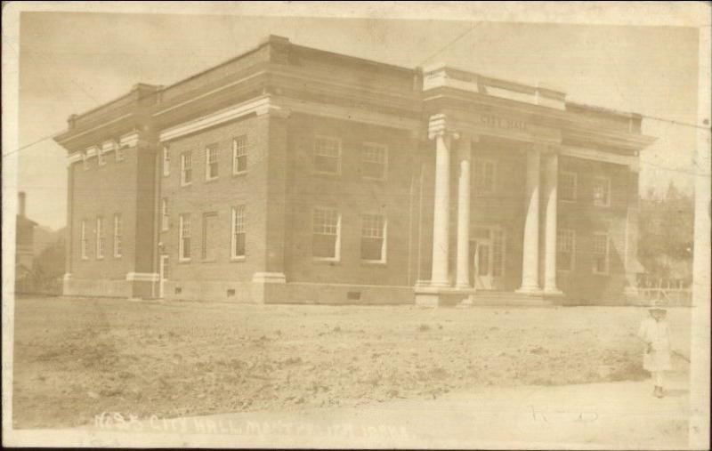 Monpelier ID City Hall c1915 Real Photo Postcard