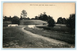 c1910 Drive to Echo Lake Park Union County New Jersey NJ Unposted Postcard 