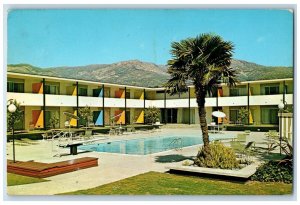 1971 Lemon Tree Motor Hotel Panoramic View Santa Barbara Fresno CA Postcard