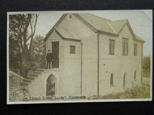 Wales Llanfihangel Abercywyn LANFE'L ABERCOWIN Church Room - Old RP Postcard