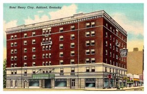 Postcard HOTEL SCENE Ashland Kentucky KY AP1788
