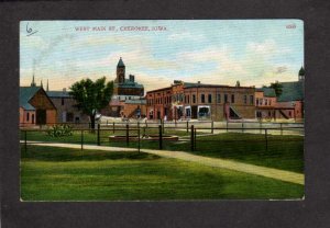 IA West Main Street Cherokee Iowa Postcard