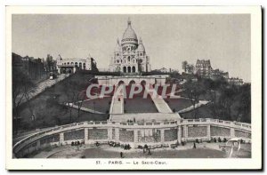 Old Postcard Paris Le Sacre Coeur