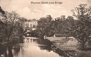 Vintage Postcard 1910's Great Hall Warwick Castle Warwickshire England UK