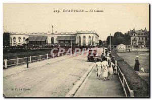 Old Postcard Deauville Casino