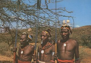 East Suk Mombasa Tribe Rare 1970s Kenya African Postcard