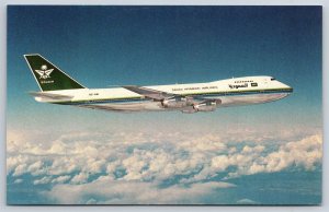 Airplane Postcard Saudia Saudi Arabian Airlines Airways Boeing 747-168B FZ21