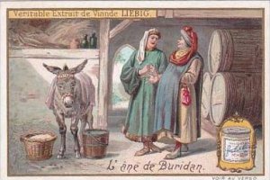 Liebig S756 Famous Historical Animals No 4 L'ane de Buridan