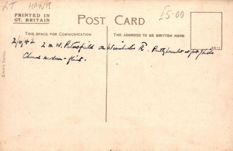 Hampshire Postcard - Langrish Church SW1854