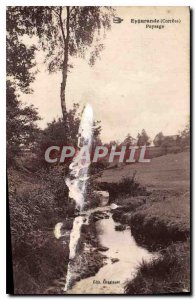 Postcard Old Eygurande Correze Landscape