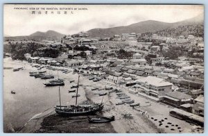 PANORAMIC VIEW OF THE ROKOTAN OUTSKIRTS OF DAIREN 1920's ERA JAPAN CHINA