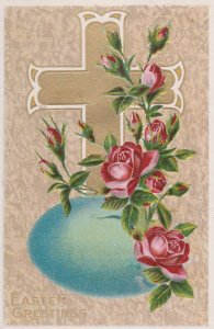 Easter Greetings (Roses)   EMBOSSED