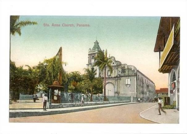 LP19 Panama, Postcard, Sta. Anna Church.