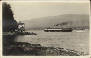 Vancouver NC Steamer Ship Steamship Princess Charlotte  - Lighthouse? RPPC