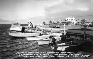 RPPC GREYHOUND POST HOUSE KEY FLORIDA MIAMI KEY WEST REAL PHOTO POSTCARD (1940s)