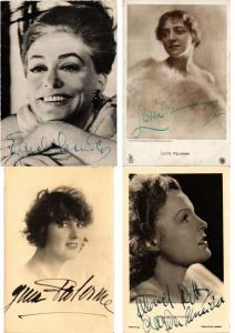 CINÉMA MOVIE FILM STARS FEMMES (Female) with AUTOGRAPHS 43 CPA