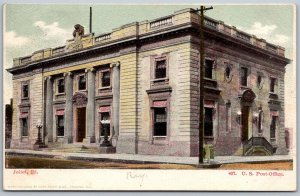 Joliet Illinois 1907 Postcard US Post Office