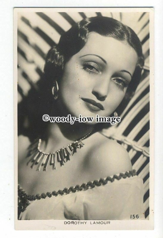 b4936 - Film Actress - Dorothy Lamour, No.156 - postcard