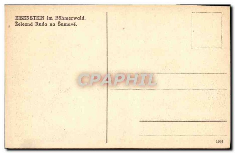 Postcard Old Eisenstein Im Bohmerwald Zelezna Ruda Na Sumave