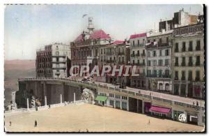 Constantine - La Place Nemours and Joly Boulevard Bressillon - Old Postcard