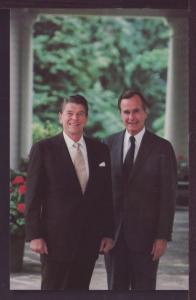 Ronald Reagan and George Bush Post Card 3353