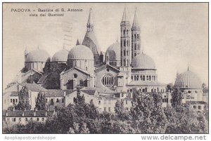 Italy Padova Basilica si San Atonio vista dai Bastioni 1928