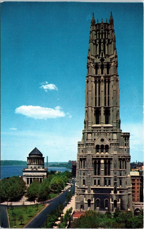 Riverside Church General US Grants Tomb Postcard UNP VTG Plastichrome Unused 