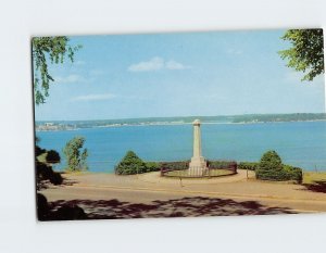 Postcard Monument in Honor of George Gleeves Eastern Promenade Portland Maine