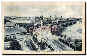 Strasbourg - Strassburg - The Rhine Bridge towards Kehl Old Postcard