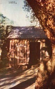 Postcard Mark Twain's Cabin Mother Lode Country Historical Place In California