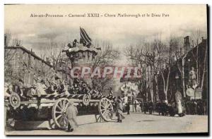 Old Postcard Carnival XXIII Aix en Provence Tanks Marlborough and the God Pan