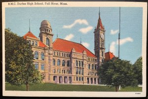 Vintage Postcard 1930-1945 Durfee High School, Fall River, Massachusetts (MA)