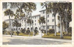 Rockledge Florida Indian River Hotel Street View Antique Postcard K46003