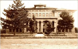 RPPC, Dallas OR Oregon  HIGH SCHOOL  Polk County Education 1913 Photo Postcard