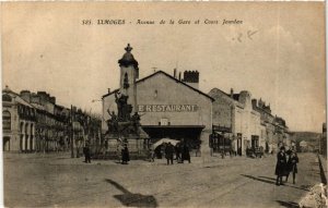 CPA LIMOGES Avenue de la Gare et Cours Jourdan (611188)