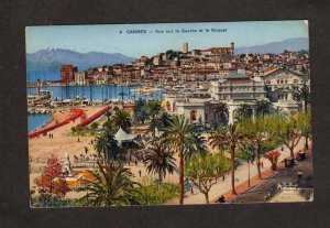 France Cannes Casino et le Suquet Beach Carte Postale Postcard Europe