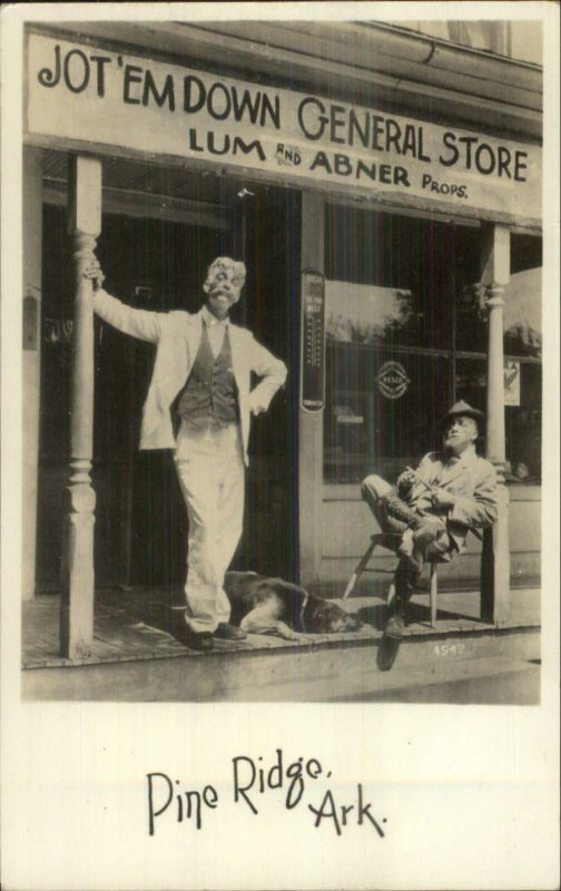 Pine Ridge AR Lum & Abner General Store Real Photo Postcard