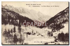 Old Postcard Mont Blanc Chamonix Mont Blanc seen Montroc